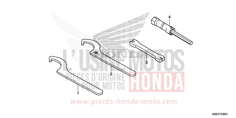 TOOL for CRF150R "Big wheels" EXTREME RED (R292) from 2018
